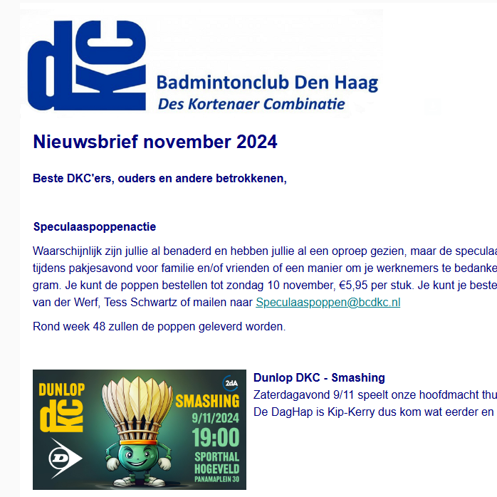 Nieuwsbrief
